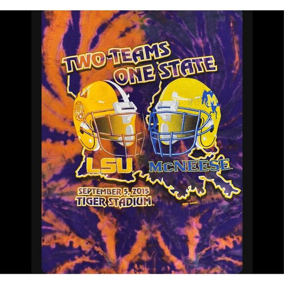 2015 LSU Tigers vs. McNeese State Tie-Dye Tee - Picture 3 of 4
